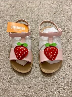 NWT Gymboree Girls Size 11 Strawberry Sandals
